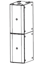 PRS音響,無源音箱,低頻音箱,線陣列,揚(yáng)聲器，BL218B線陣列揚(yáng)聲器安裝圖