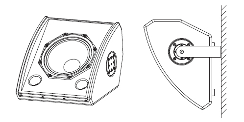 PRS音響,監(jiān)聽音響,全頻音箱,返聽音箱,揚聲器系統(tǒng)，TW10M安裝圖