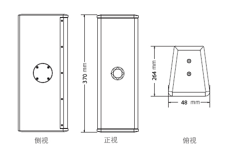 PRS音響 WINA系列 8CXA三視圖